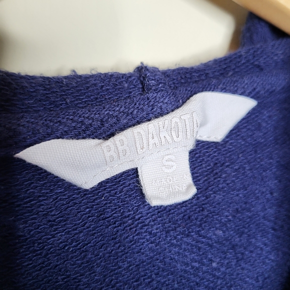 BB Dakota The Bright Side Hooded Zip-Up French Terry Sweatshirt Hoodie - Picture 6 of 12